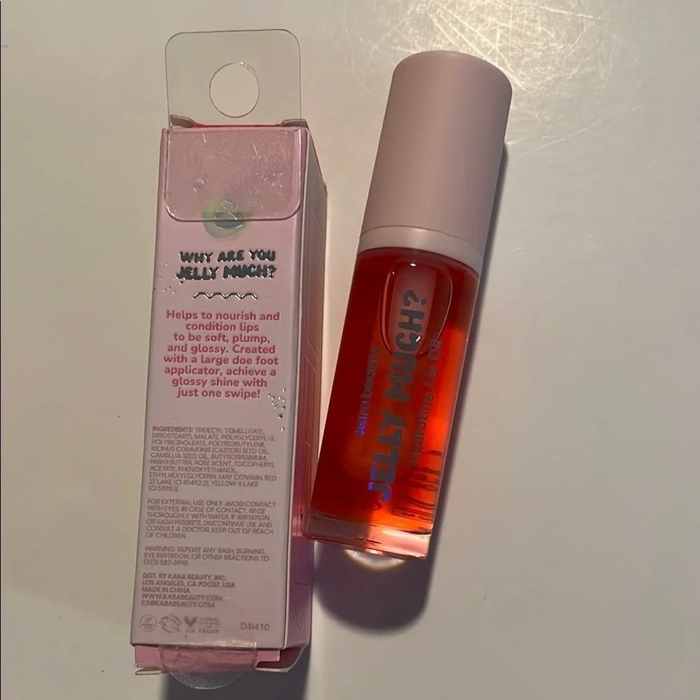 Kara Beauty Jelly Much? Hydrating Lip Oil - Bold Orange